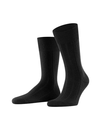 Lhasa Rib Men's Socks | Black