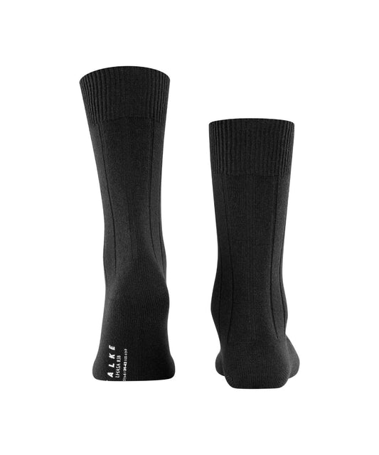 Lhasa-Rippsocken für Herren | Schwarz