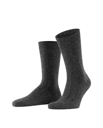 Lhasa Rib Men Socks | Grey