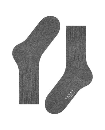 Lhasa Rib Men Socks | Grey