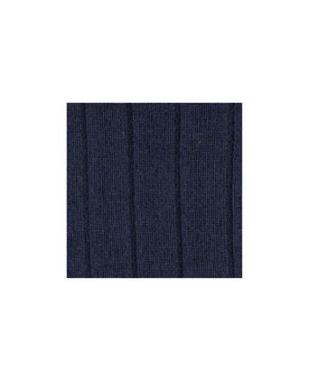 Lhasa Rib Men's Socks | Dark Navy