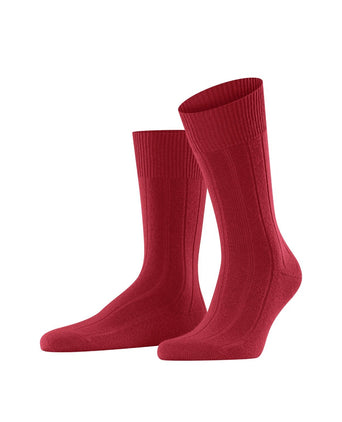 Lhasa Rib Men's Socks | Red