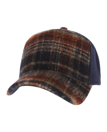Stetson Trucker Cap Wool Check | Blauw