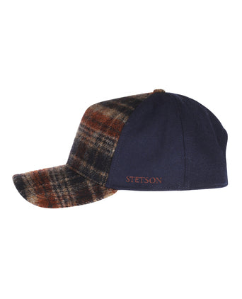 Stetson Trucker Cap Wool Check | Blauw
