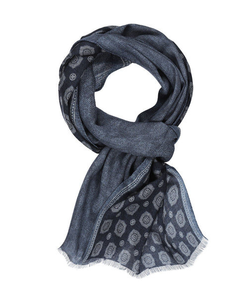 Scarf Wool 40X180cm | Blue