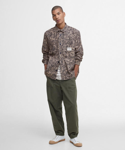 Barbour Brignall Printed Corduroy Overshirt | Brown