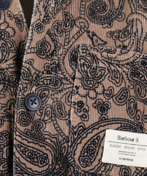 Barbour Brignall Printed Corduroy Overshirt | Brown
