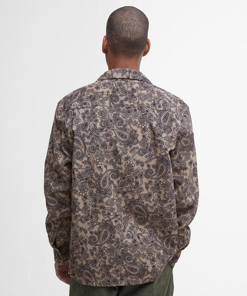 Barbour Brignall Printed Corduroy Overshirt | Brown