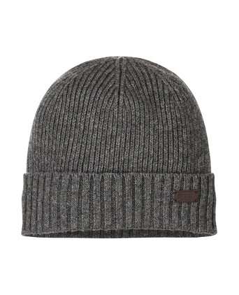 Barbour Carlton Beanie Hat | Grey