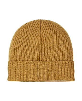 Barbour Carlton Beanie Hat | Geel
