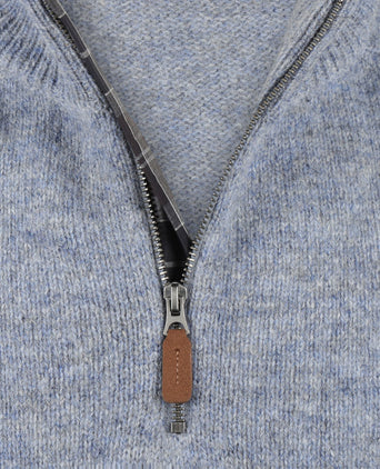 Barbour Talder Half Zip Knitted | Blauw