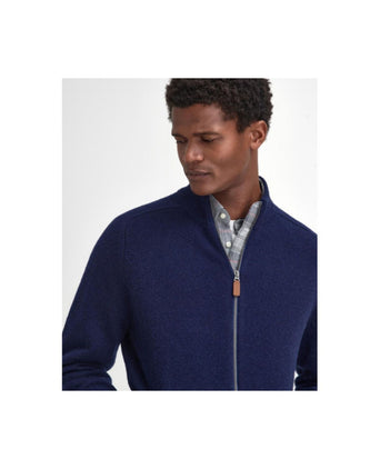 Barbour Talder Zip Through | Navy Blauw