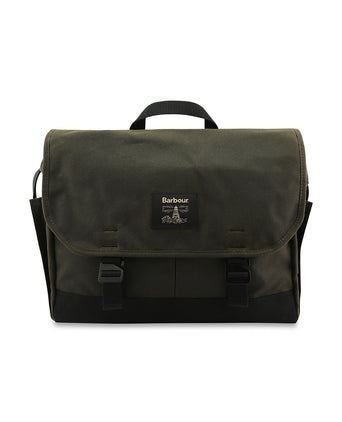 Barbour Field Wax Messenger | Green