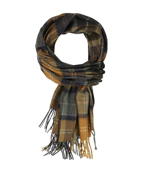 Barbour Brack Patchwork Tartan Scarf | Groen