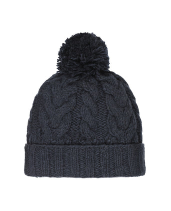 Muts Wol Fleece Lining | Navy Blauw