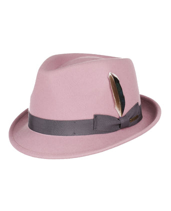 Stetson Trilby Woolfelt | Mistig Roze