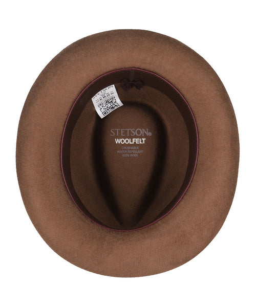 Stetson Fedora Woolfelt Suede | Brown