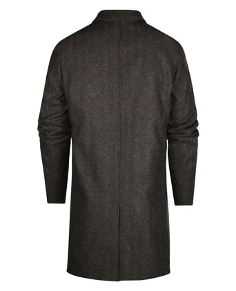 Long Coat Wool Mix | Brown
