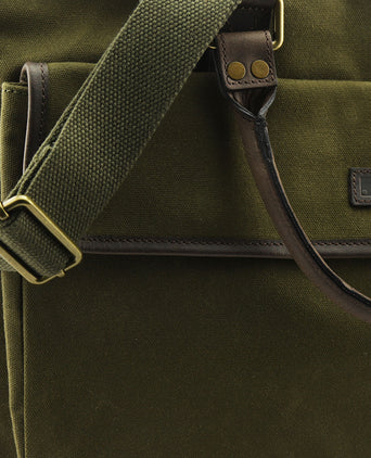 Canvas Briefcase | Olive