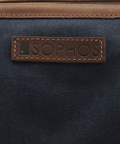 Canvas Gladstone Washbag | Navy Blue