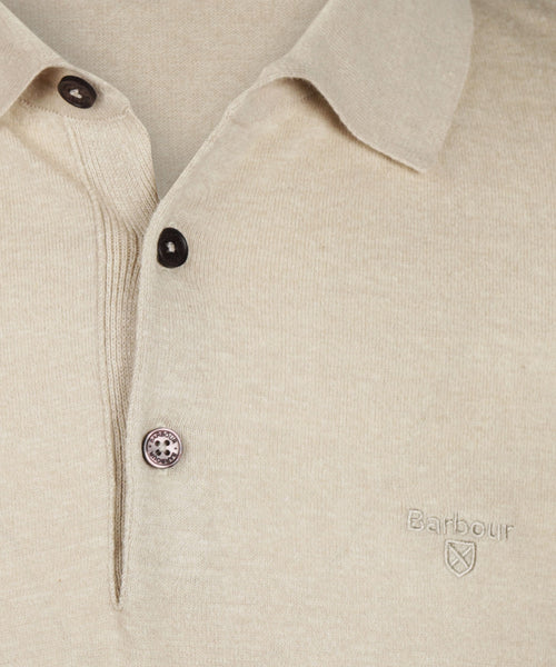 Barbour Buston Knit Polo | White