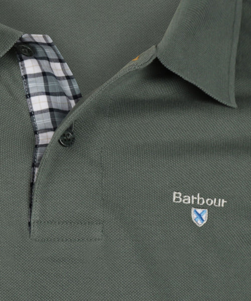 Barbour Tartan Pique Polo | Grey