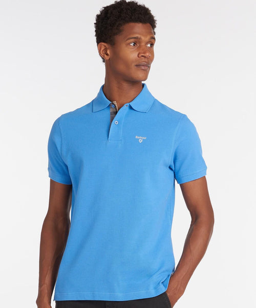Barbour Tartan Pique Polo | Blue