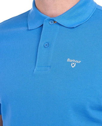 Barbour Tartan Pique Polo | Blue