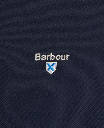 Barbour Tartan Pique Polo | Navy Blauw