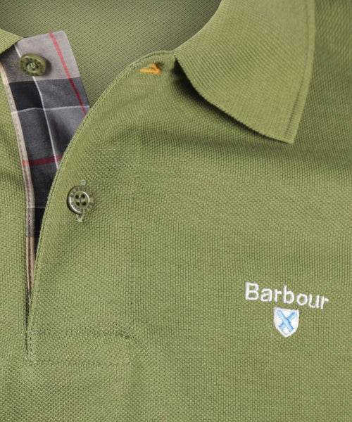 Barbour Tartan Pique Polo | Green