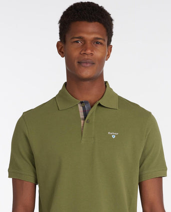 Barbour Tartan Pique Polo | Green