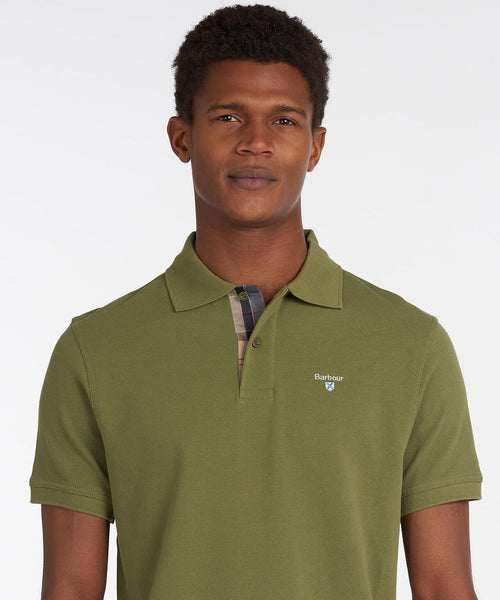Barbour Tartan Pique Polo | Green