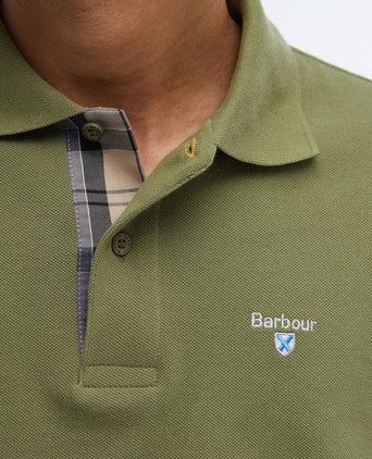 Barbour Tartan Pique Polo | Green
