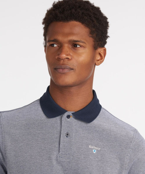 Barbour Polo Essential Sports Mix | Navy Blauw
