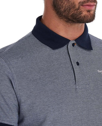 Barbour Polo Essential Sports Mix | Navy Blauw
