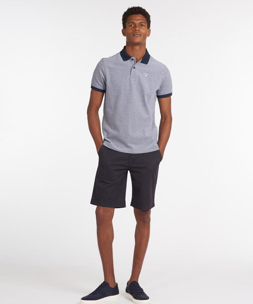 Barbour Polo Essential Sports Mix | Navy Blauw