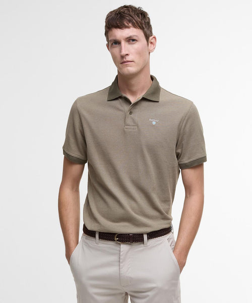 Barbour Polo Essential Sports Mix | Green