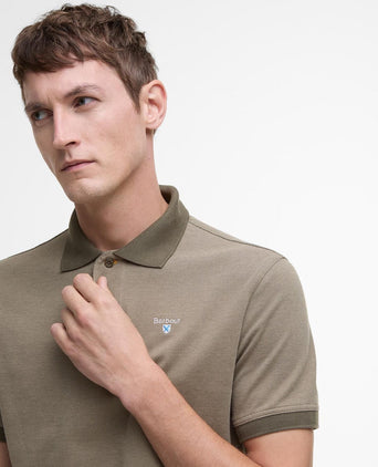 Barbour Polo Essential Sports Mix | Groen