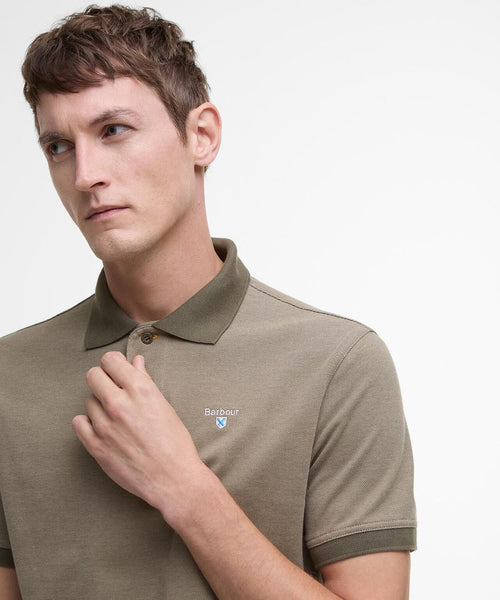 Barbour Polo Essential Sports Mix | Green