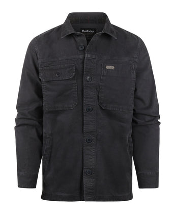 Barbour Lingfield Canvas Overshirt | Navy Blauw