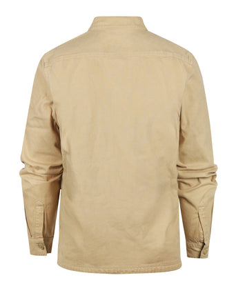Barbour Lingfield Canvas Overshirt | Beige