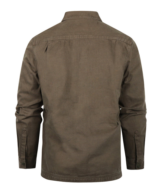 Barbour Lingfield Canvas Overshirt | Grün