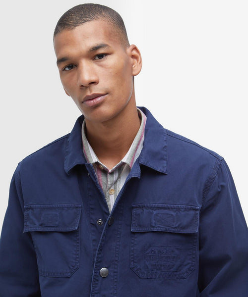Barbour Grindle Cargo Overshirt | Navy Blue