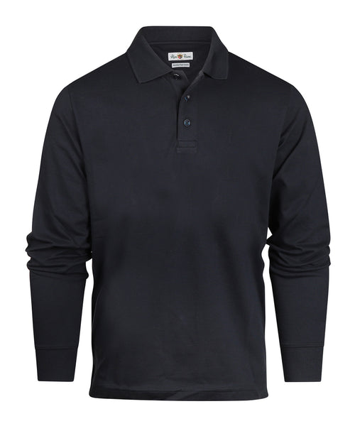 Reed Polo Lange Mouw | Navy Blauw