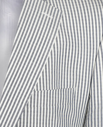 Colbert Seersucker | Blauw