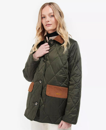Barbour Bragar Quilt Dames | Olive