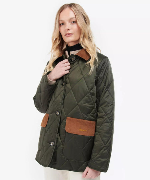 Barbour Bragar Quilt Women | Olive
