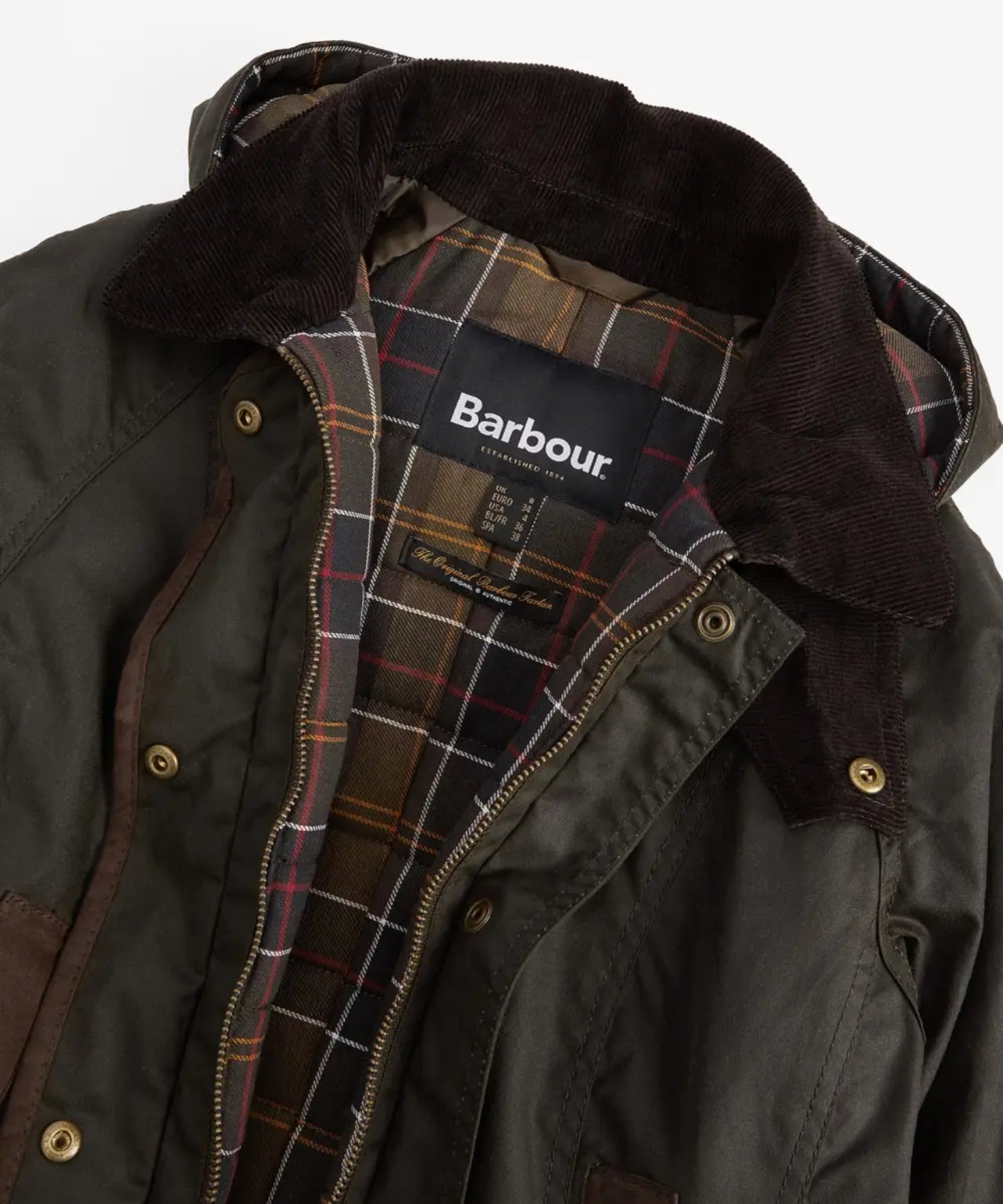 Barbour Bower Wachsjacke Damen | Grün