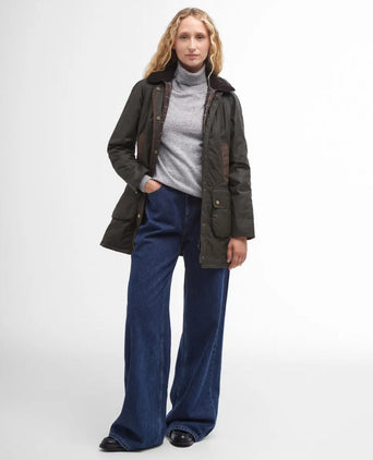 Barbour Bower Wax Jacket Dames | Groen