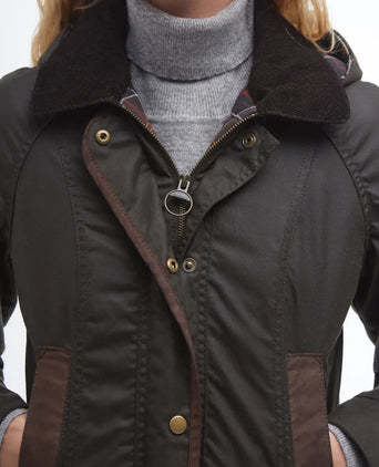 Barbour Bower Wax Jacket Dames | Groen